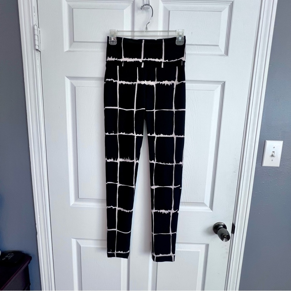 Bitte Kai Rand Magic Fold Waist Pull On Pant Black/White Grid Pattern Women's XS - Picture 4 of 13